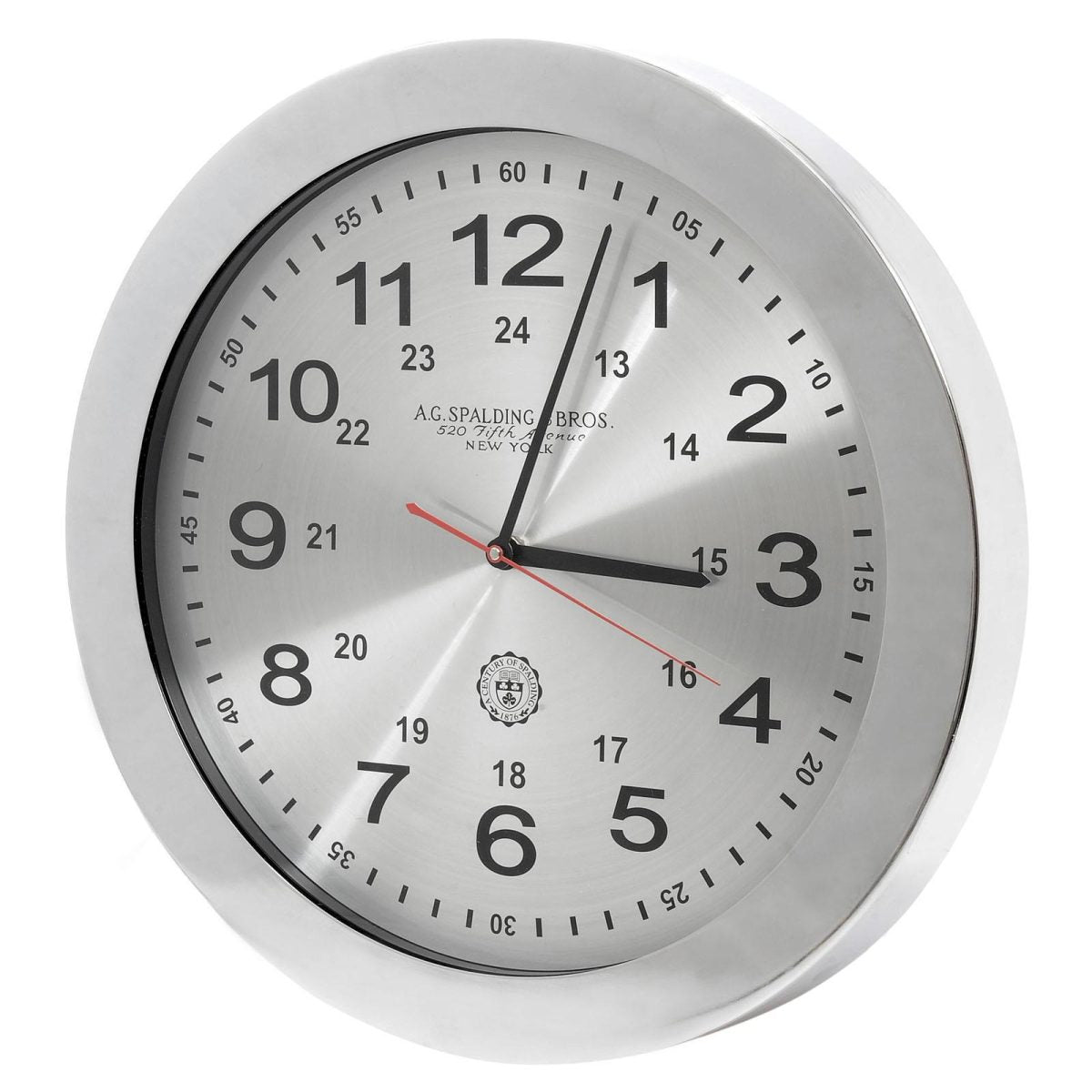 A. G. SPALDING & BROS. - Orologio da parete Twentyfour alluminio