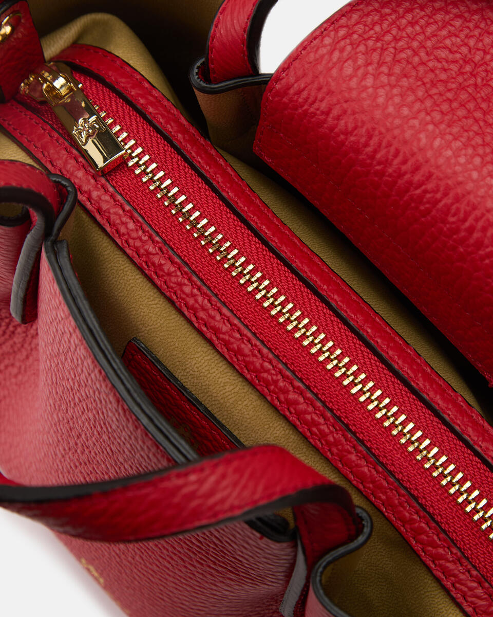 CUOIERIA FIORENTINA - Mini Tote Bag Candy - Tomato