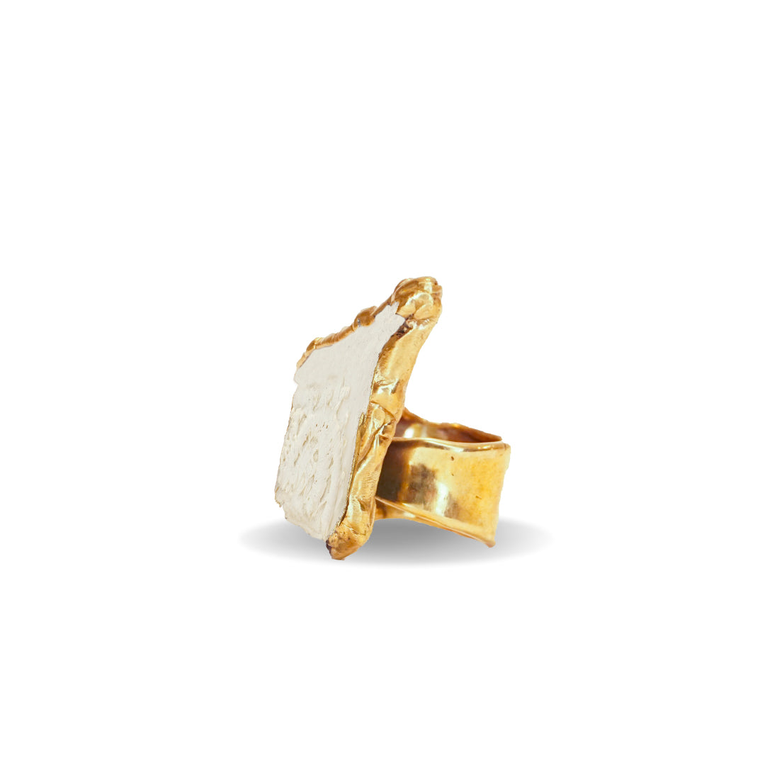 Anello Frame in Pizzo -Bianco