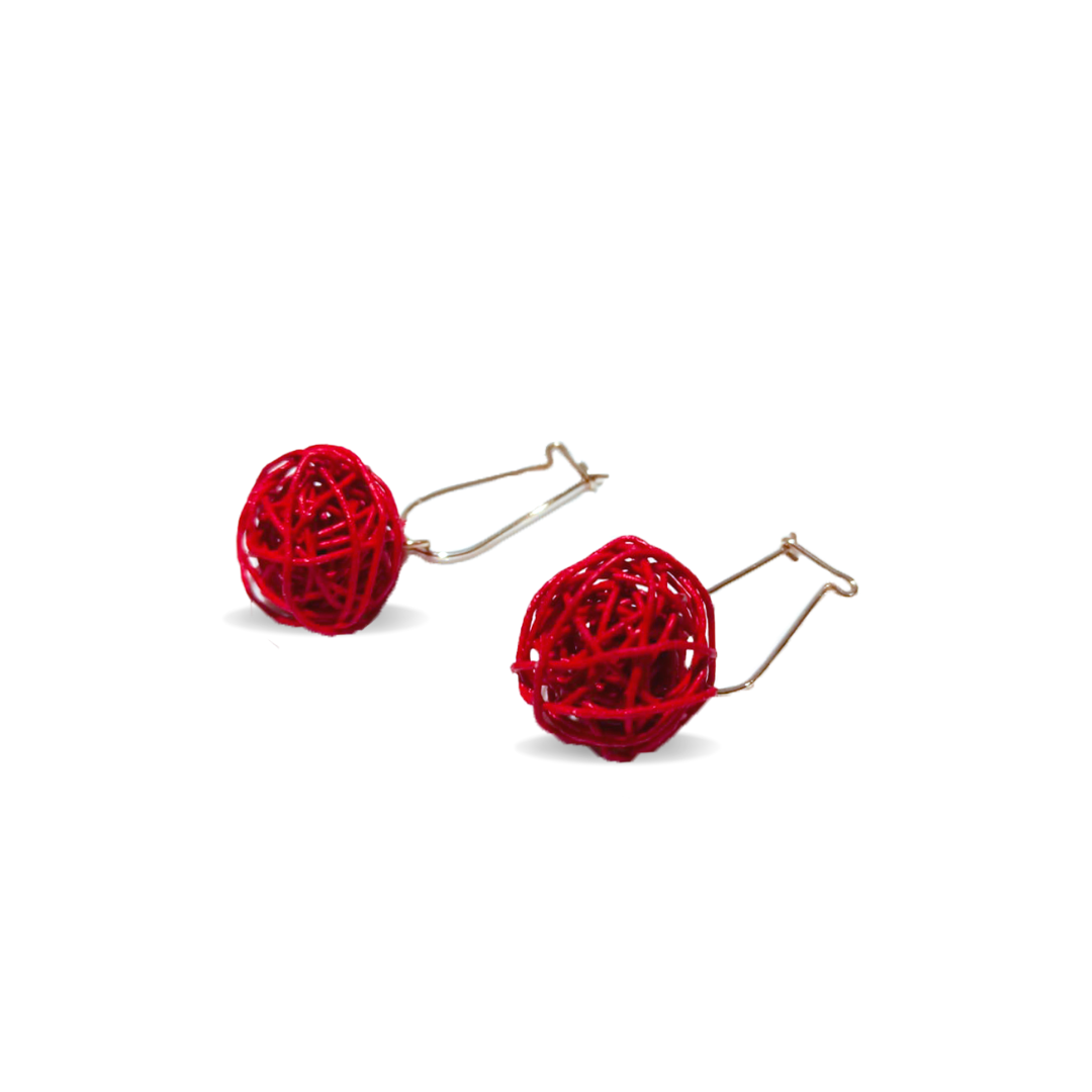Pendenti Dedalus Sfera Grande- Rosso