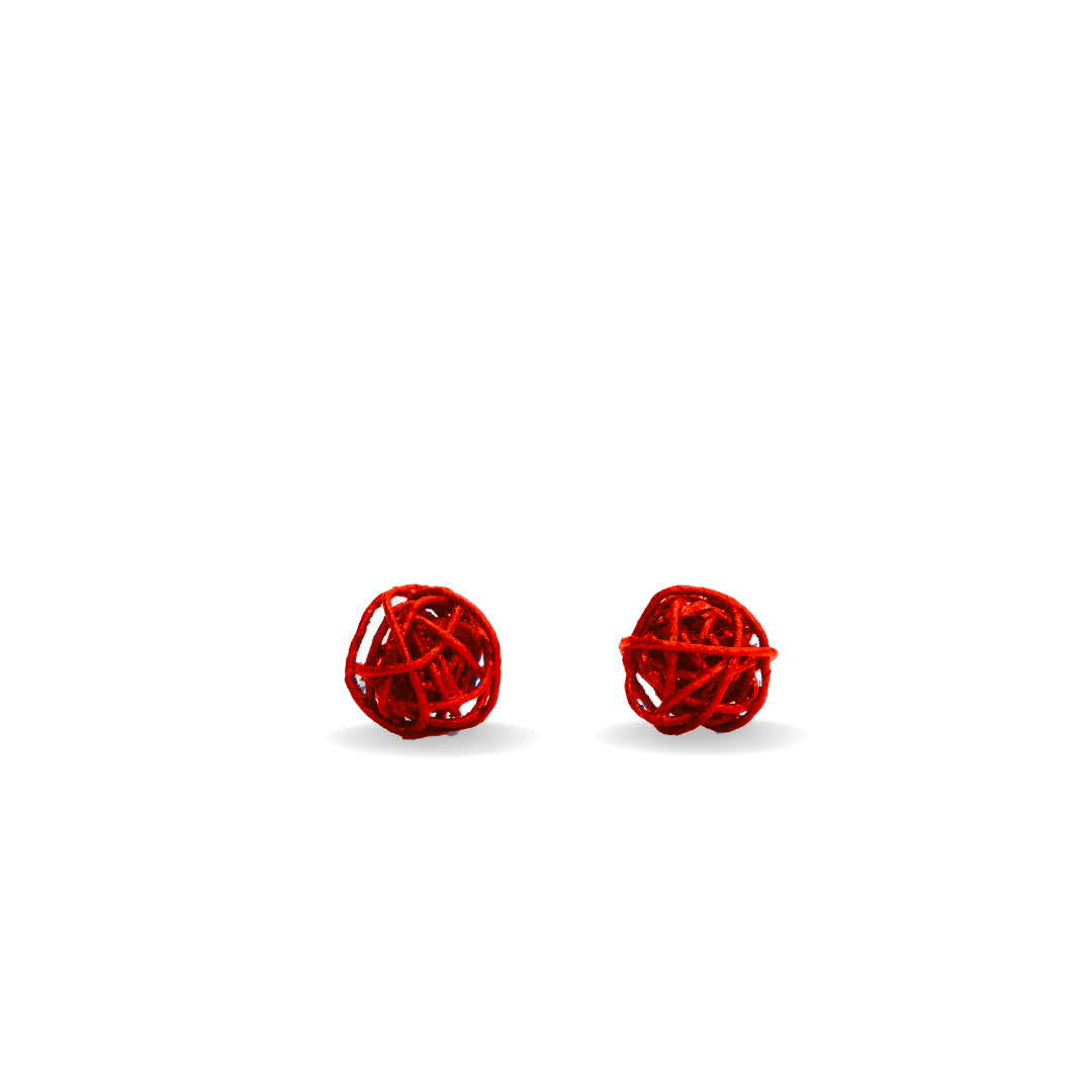 Orecchini Lobo Dedalus - Rosso