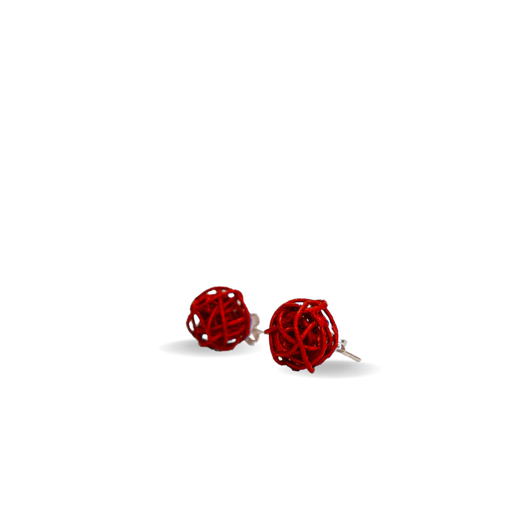 Orecchini Lobo Dedalus - Rosso