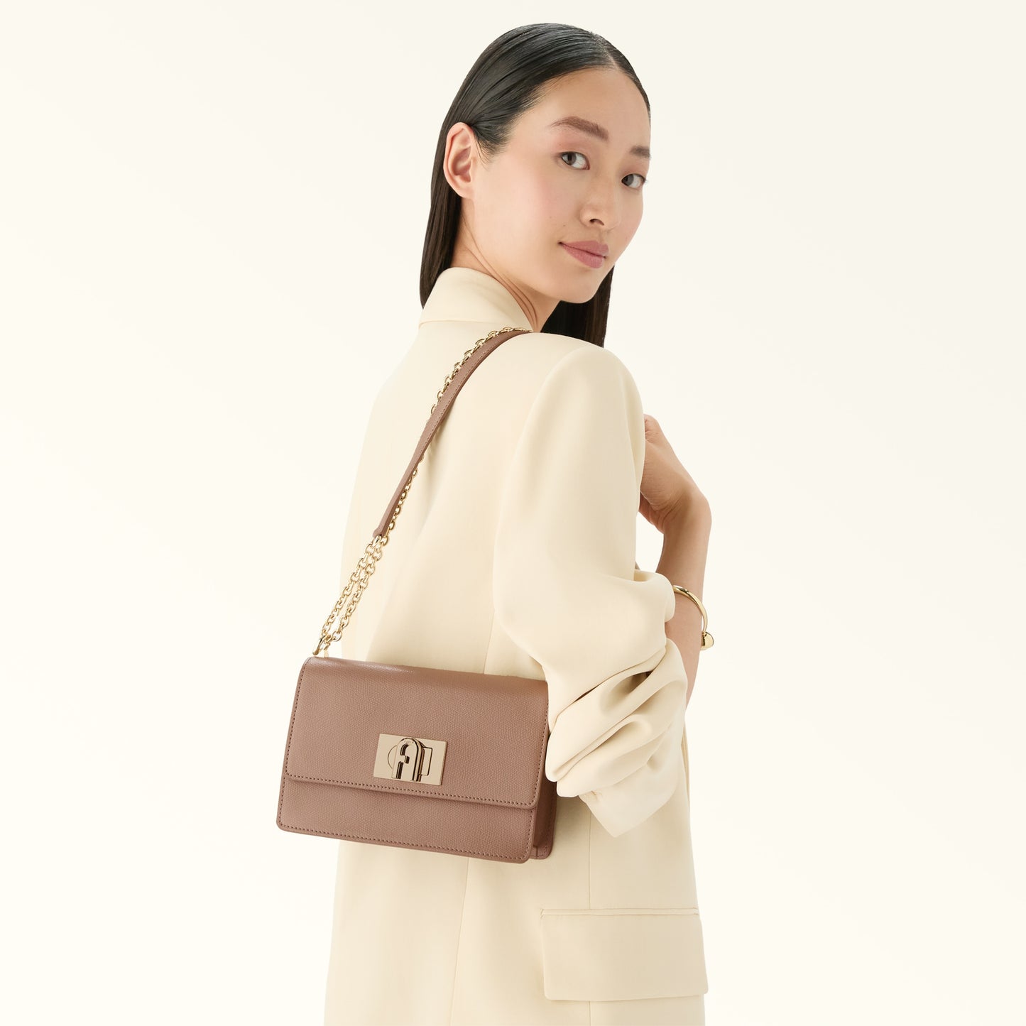 FURLA - 1927 Mini Crossbody - Greige