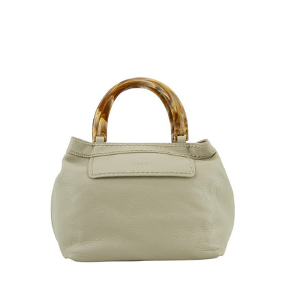 VISONA' - Borsa Ambra Medium - Latte/Quercia