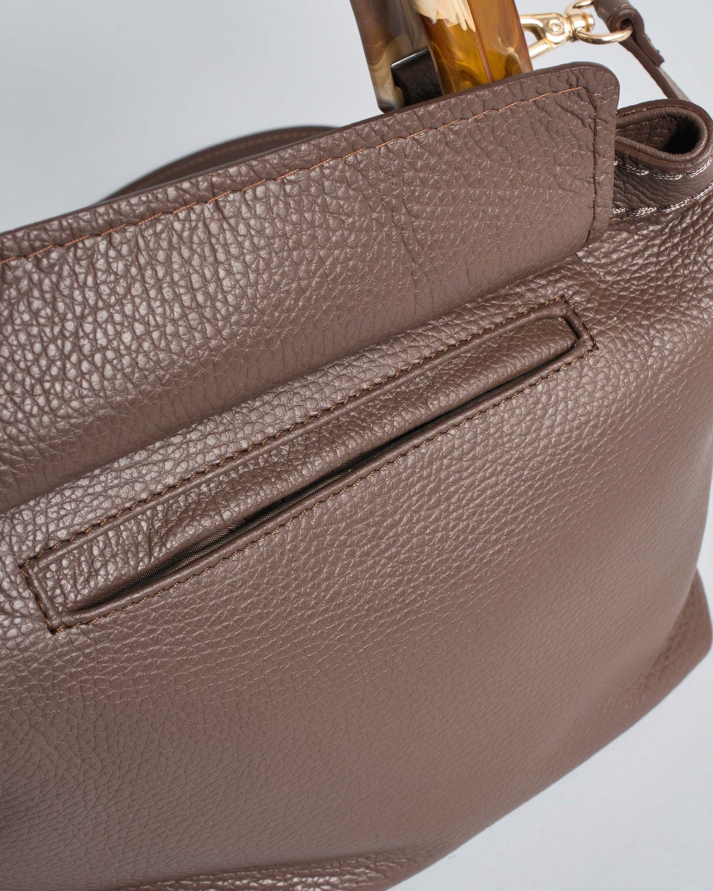 VISONA' - Borsa Ambra Medium - Corteccia