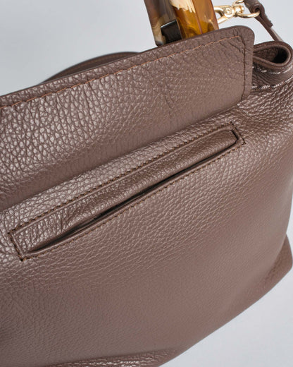 VISONA' - Borsa Ambra Medium - Corteccia