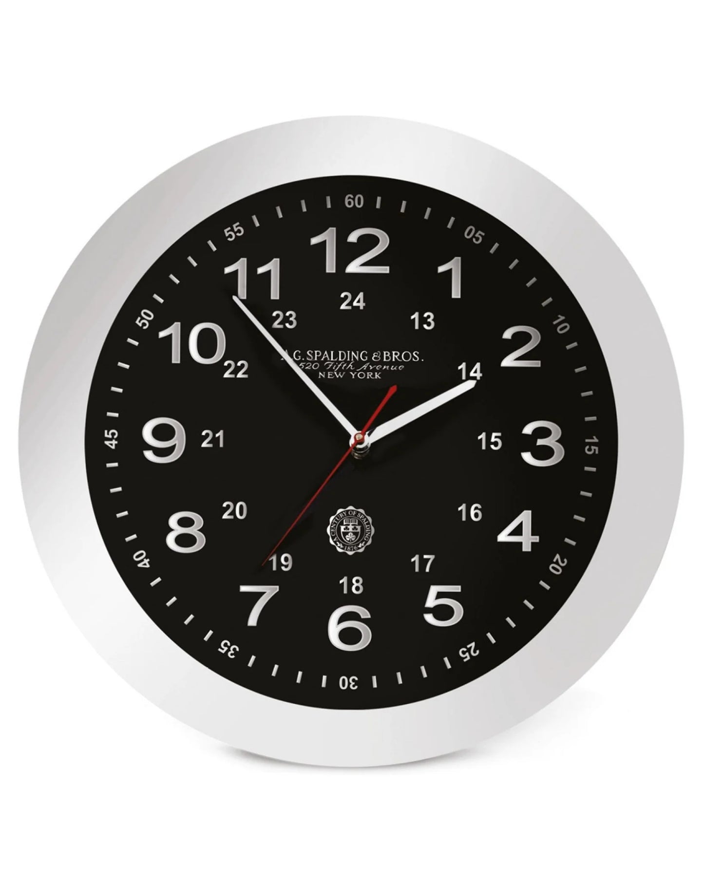 A. G. SPALDING & BROS. - Orologio da parete Twentyfour nero