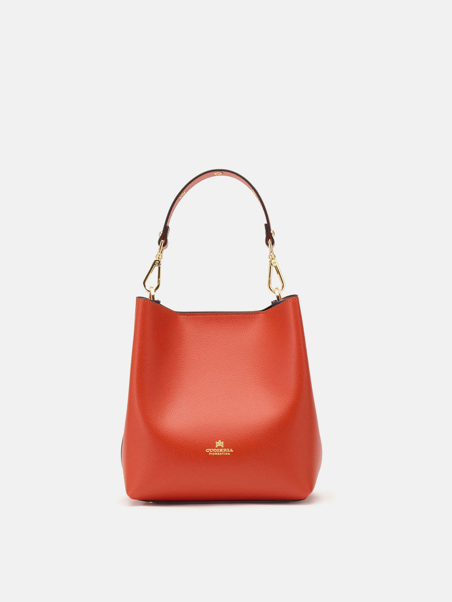 CUOIERIA FIORENTINA - Borsa Secchiello Alice Arancio