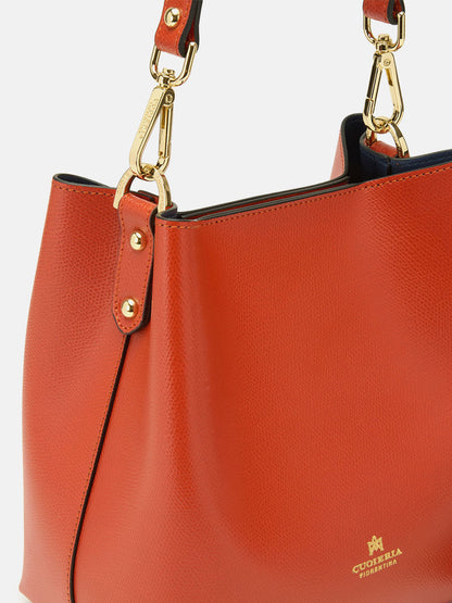 CUOIERIA FIORENTINA - Borsa Secchiello Alice Arancio