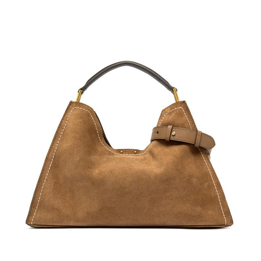 GIANNI CHIARINI - Borsa Aurora scamosciata Large - Caramello