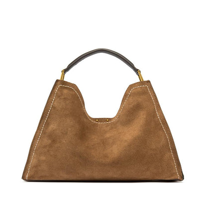 GIANNI CHIARINI - Borsa Aurora scamosciata Large - Caramello
