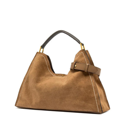 GIANNI CHIARINI - Borsa Aurora scamosciata Large - Caramello