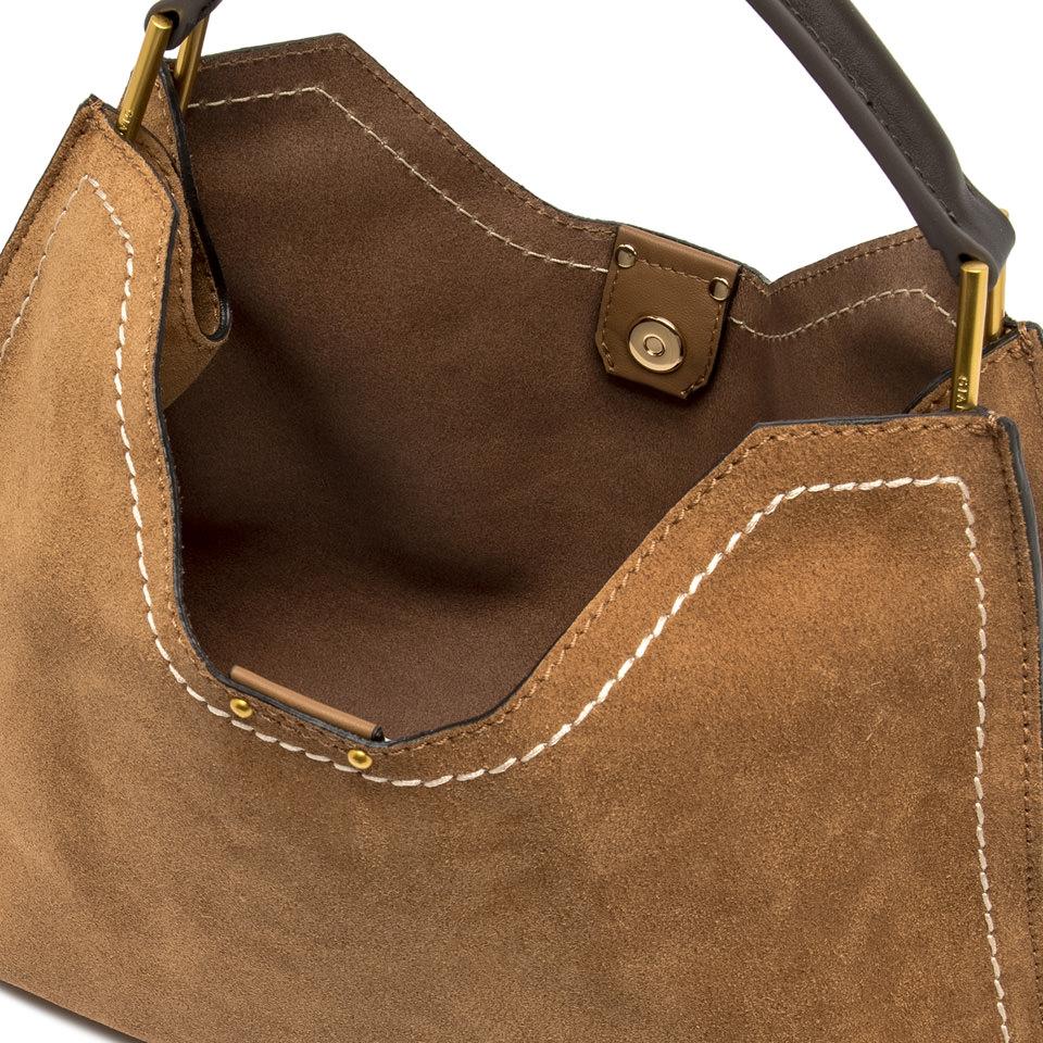 GIANNI CHIARINI - Borsa Aurora scamosciata Large - Caramello