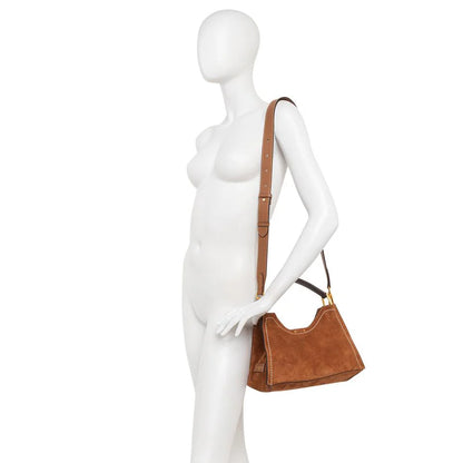 GIANNI CHIARINI - Borsa Aurora scamosciata Large - Caramello