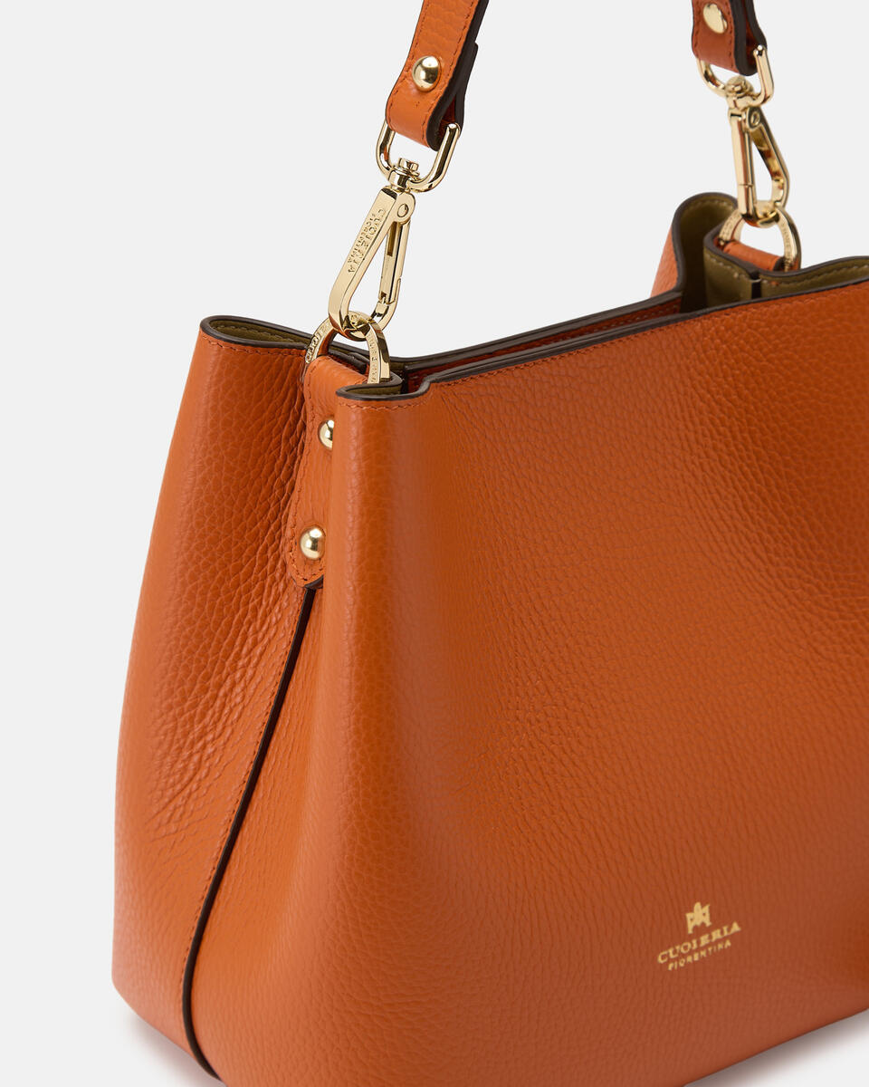 CUOIERIA FIORENTINA - Borsa Secchiello Candy - Arancio