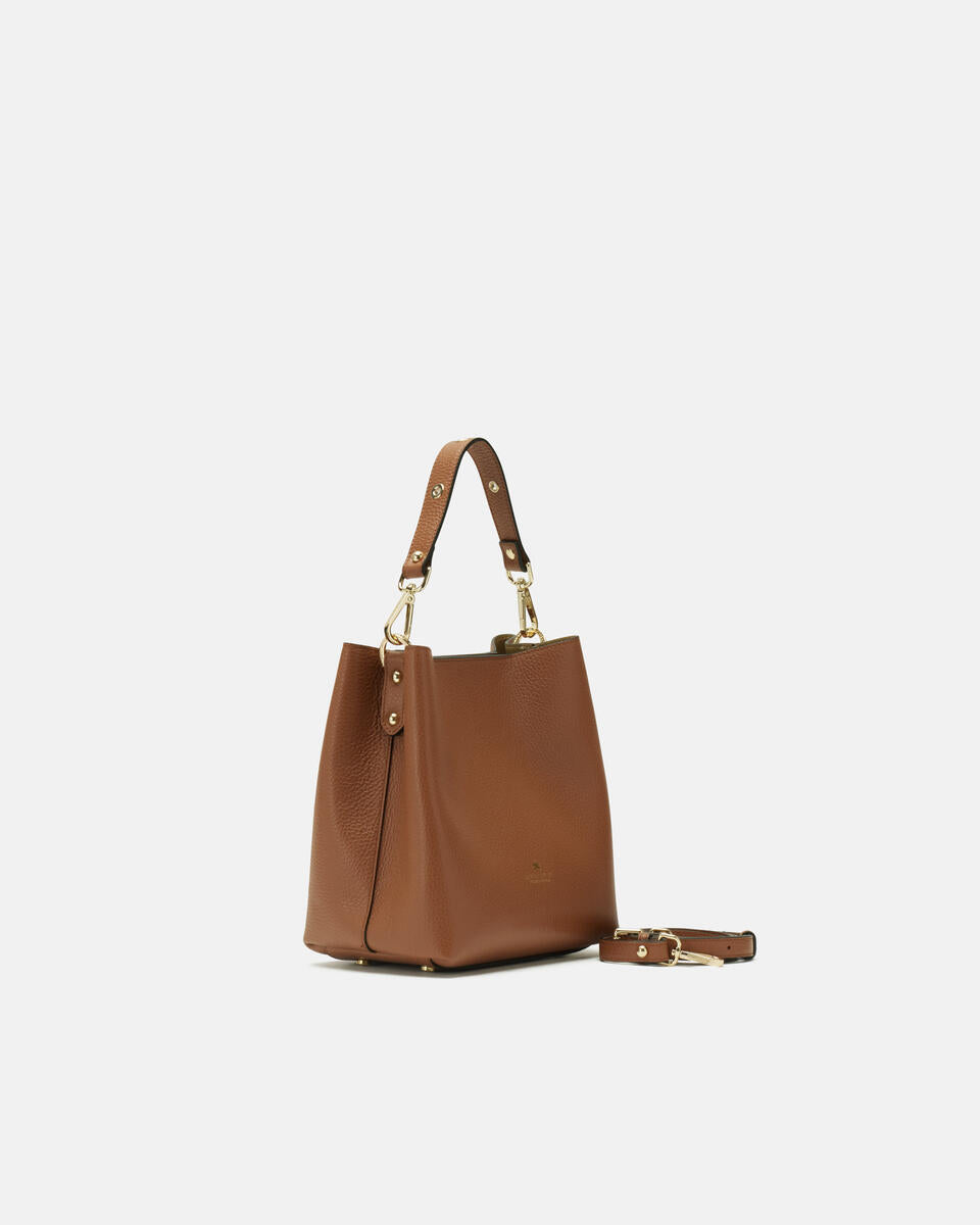CUOIERIA FIORENTINA - Borsa Secchiello Candy - Caramel