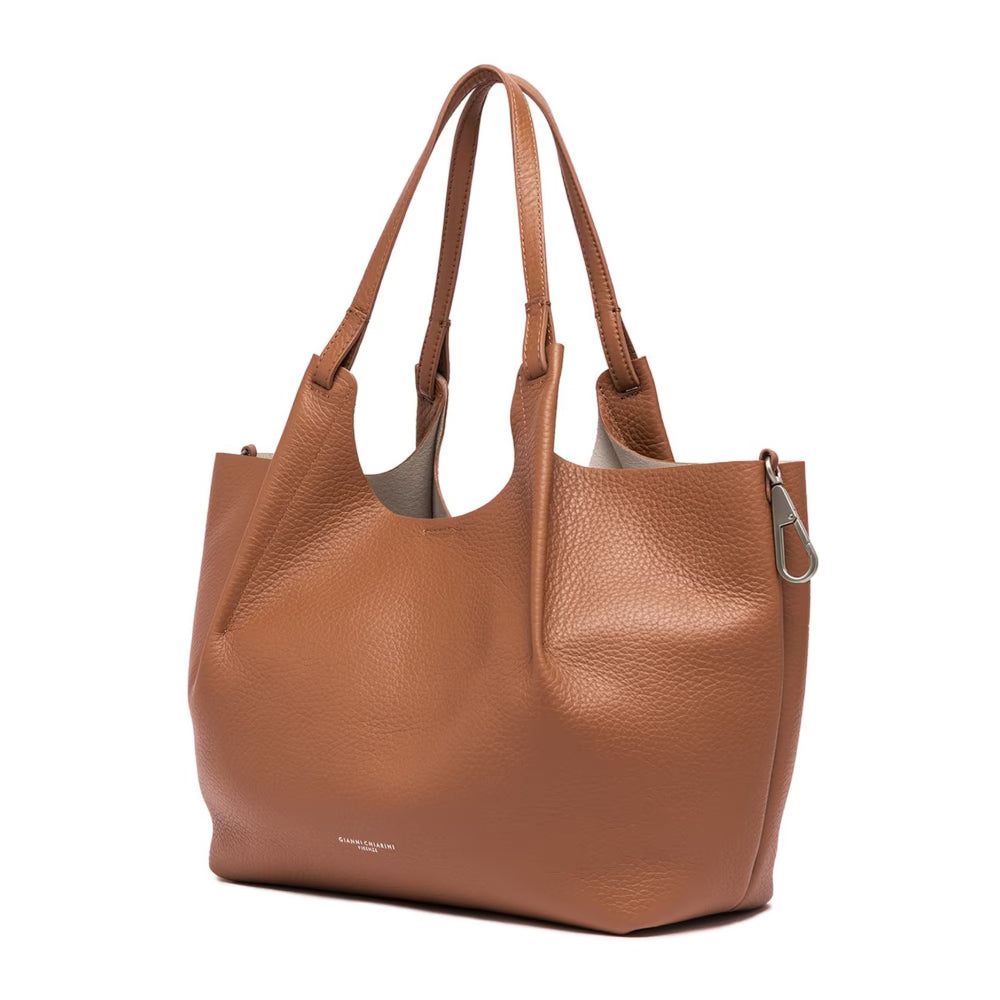 GIANNI CHIARINI - Borsa Dua Large - Caramello Sabbia