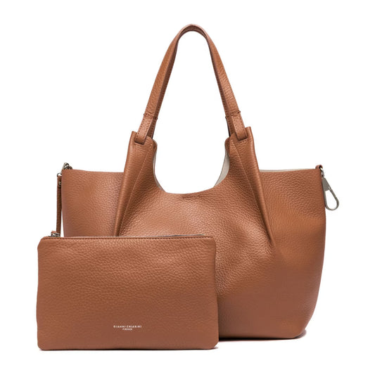GIANNI CHIARINI - Borsa Dua Large - Caramello Sabbia