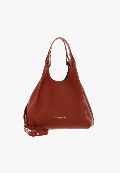GIANNI CHIARINI - Borsa Dua Media - Brick Red / Testa Moro