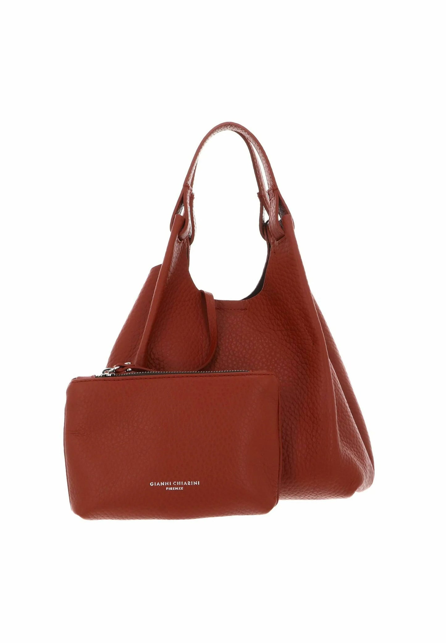GIANNI CHIARINI - Borsa Dua Media - Brick Red / Testa Moro
