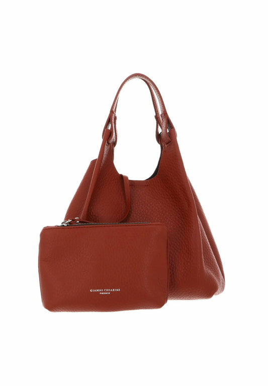 GIANNI CHIARINI - Borsa Dua Media - Brick Red / Testa Moro