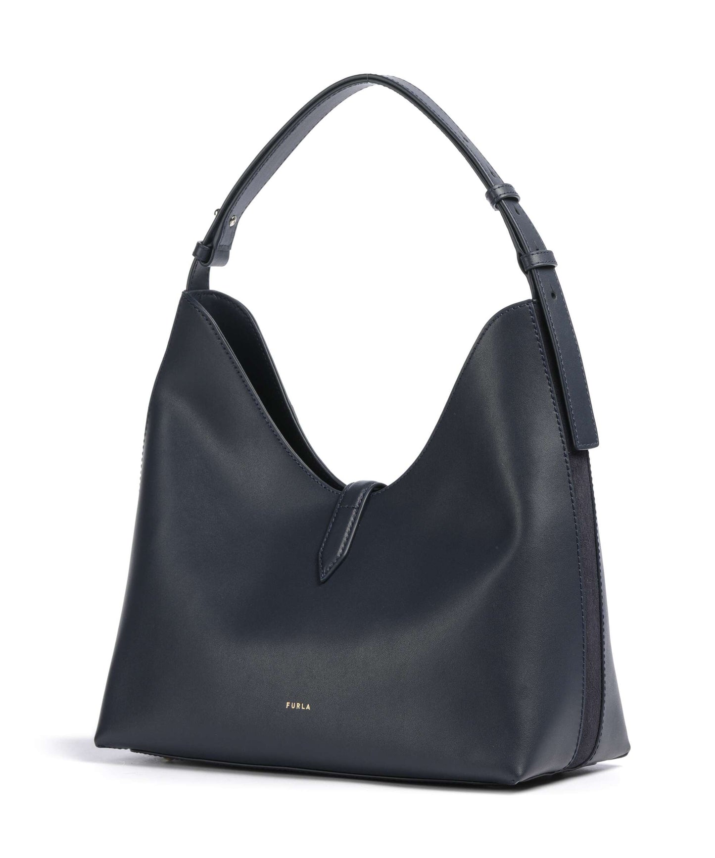 FURLA -  Borsa a spalla Goccia L suede - Toni Mediterraneo