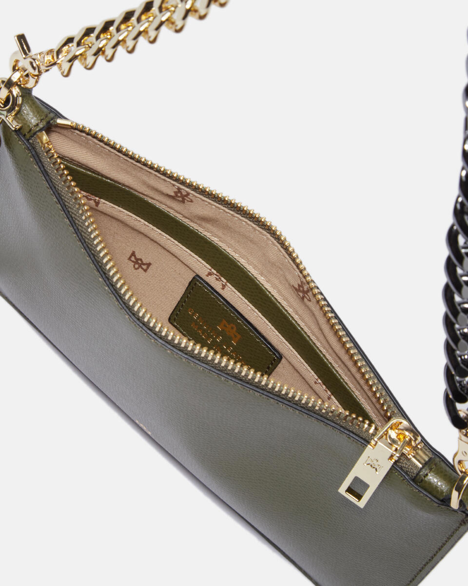 CUOIERIA FIORENTINA - Alice pochette Verde Militare