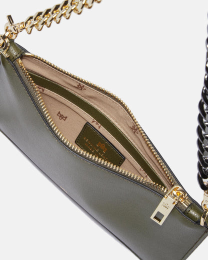 CUOIERIA FIORENTINA - Alice pochette Verde Militare