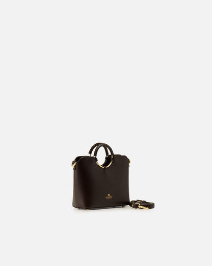 CUOIERIA FIORENTINA - Tote Bag Piccola Oblò - Testa Moro
