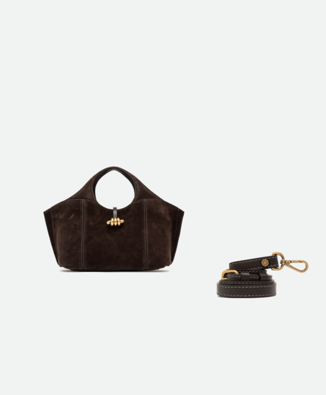GIANNI CHIARINI - Borsa Infinity - Medium - Moka