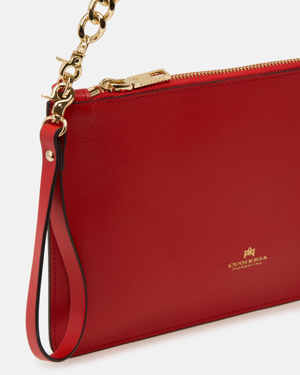 CUOIERIA FIORENTINA - Alice pochette Tomato