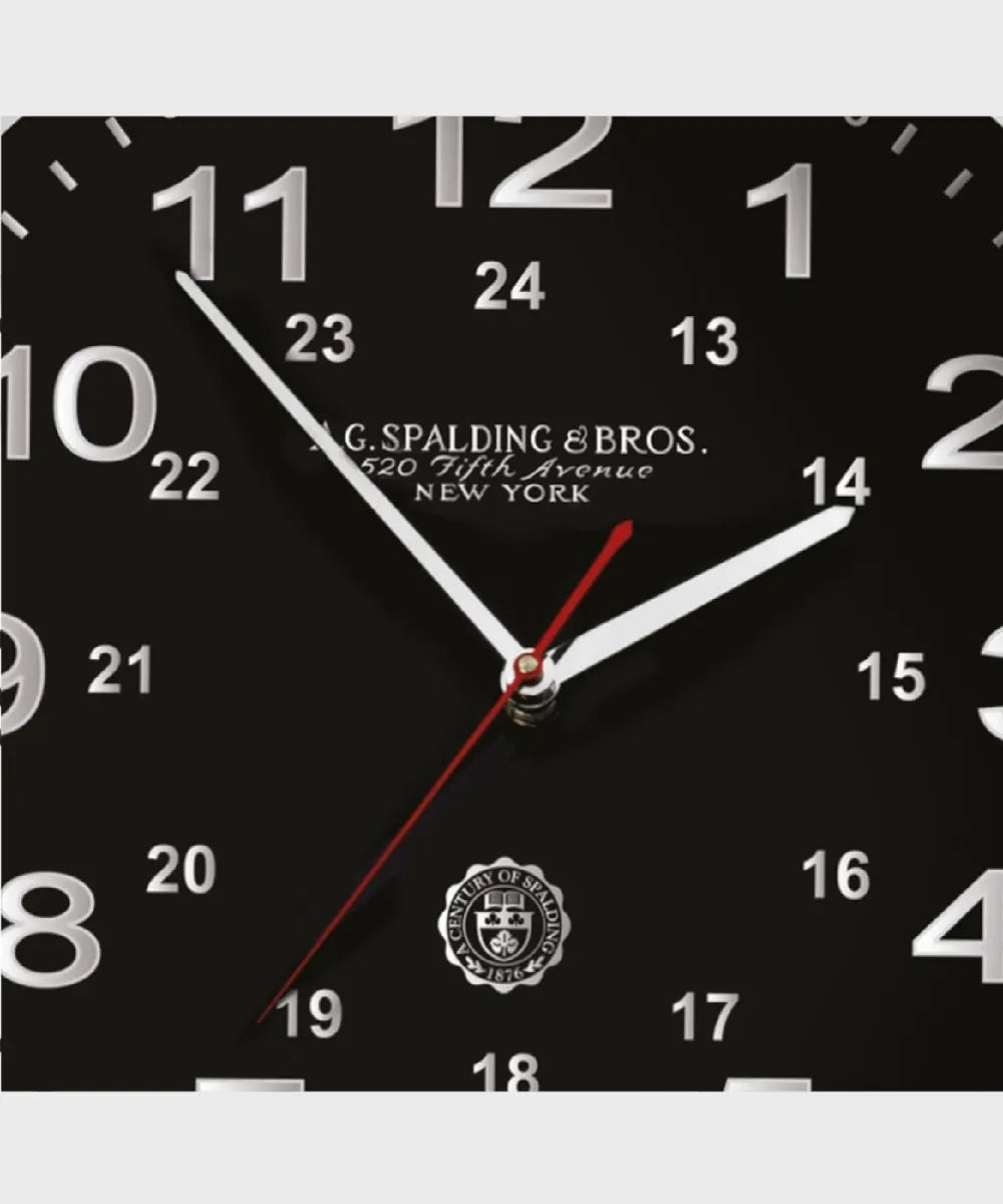A. G. SPALDING & BROS. - Orologio da parete Twentyfour nero