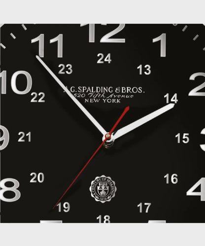 A. G. SPALDING & BROS. - Orologio da parete Twentyfour nero