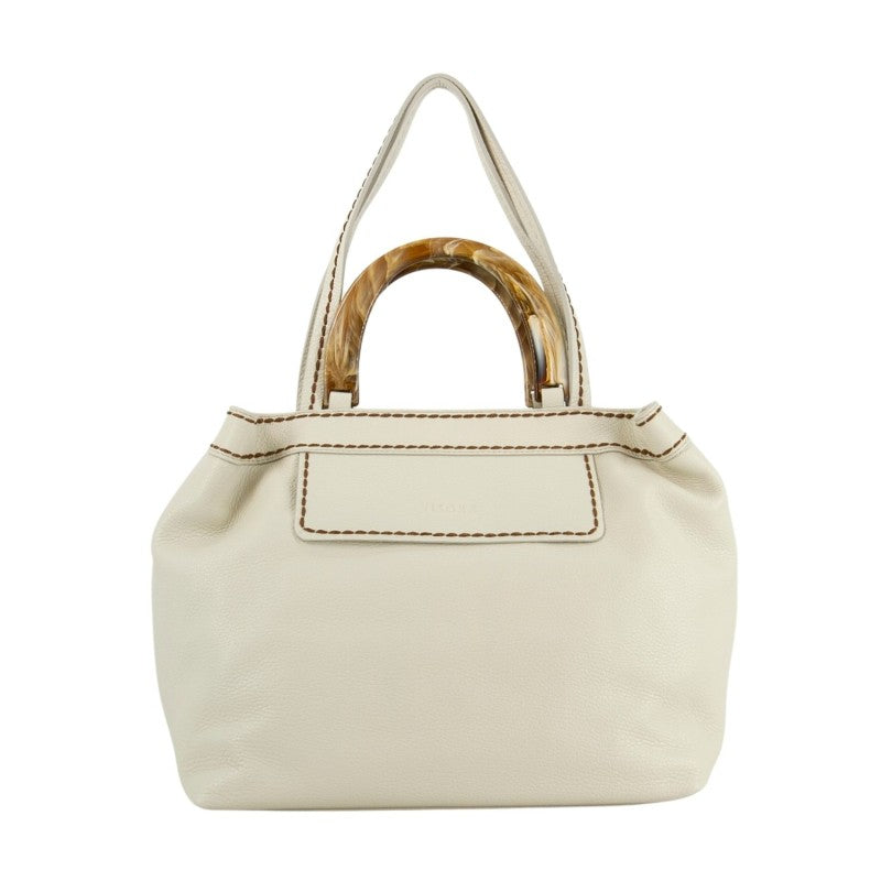 VISONA' - Borsa Ambra Large - Latte