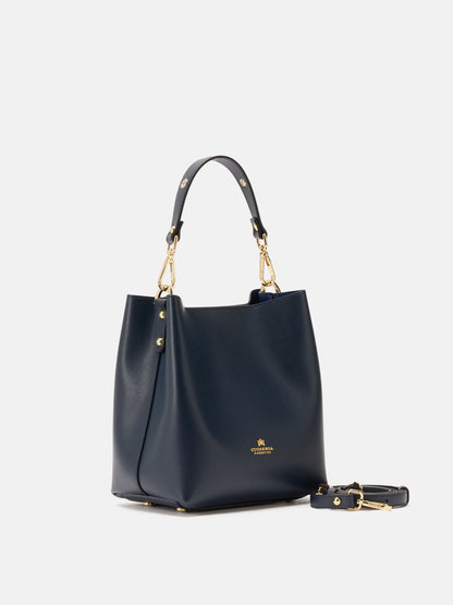CUOIERIA FIORENTINA - Borsa Secchiello Alice Blue Navy