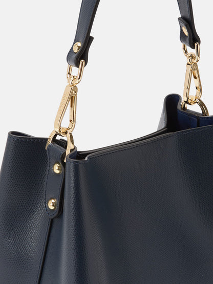 CUOIERIA FIORENTINA - Borsa Secchiello Alice Blue Navy