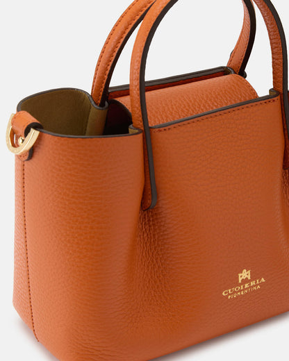 CUOIERIA FIORENTINA - Mini Tote Bag Candy - Arancio