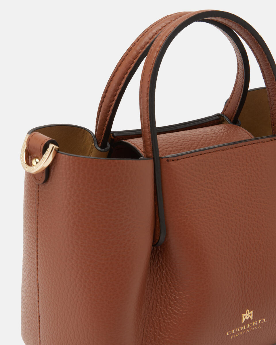 CUOIERIA FIORENTINA - Mini Tote Bag Candy - Caramel