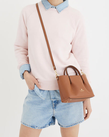 CUOIERIA FIORENTINA - Mini Tote Bag Candy - Caramel