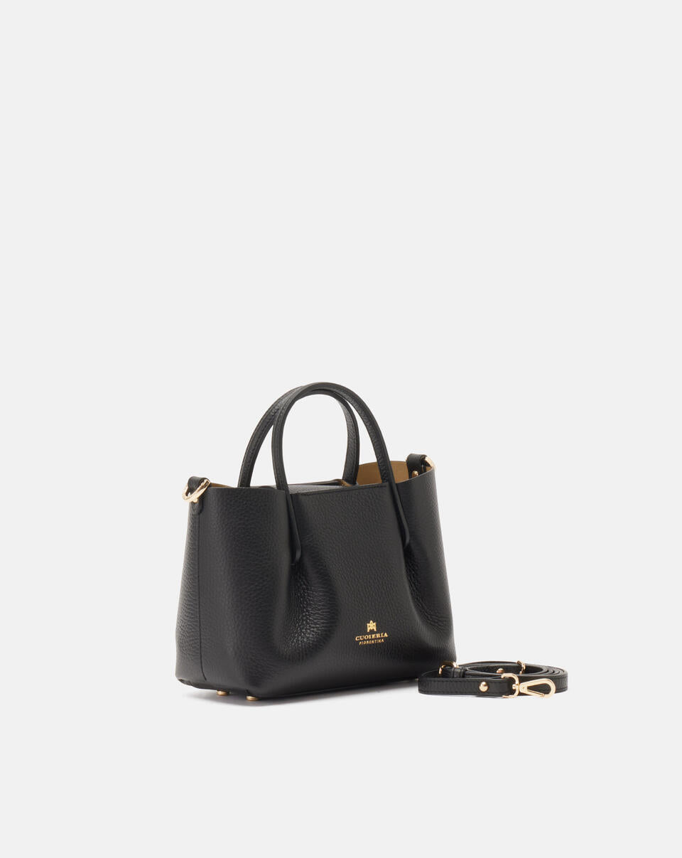 CUOIERIA FIORENTINA - Mini Tote Bag Candy  - Nero