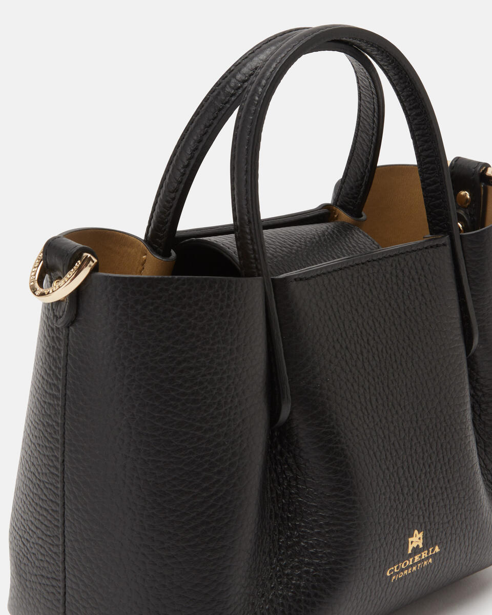 CUOIERIA FIORENTINA - Mini Tote Bag Candy  - Nero