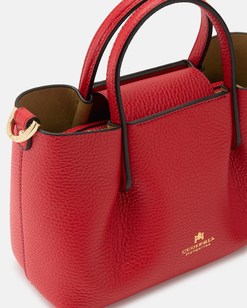 CUOIERIA FIORENTINA - Mini Tote Bag Candy - Tomato