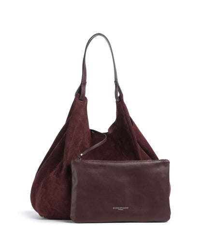 GIANNI CHIARINI - Borsa Dua Large camoscio - Amarone