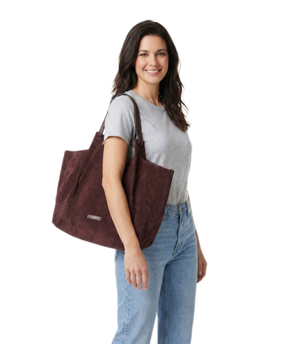 GIANNI CHIARINI - Borsa Dua Large camoscio - Amarone