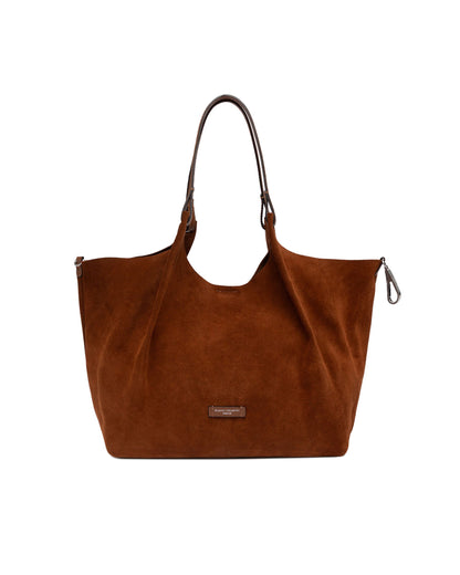 GIANNI CHIARINI - Borsa Dua Large camoscio - Cognac