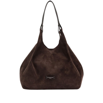 GIANNI CHIARINI - Borsa Dua Large camoscio - Moka
