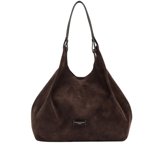 GIANNI CHIARINI - Borsa Dua Large camoscio - Moka