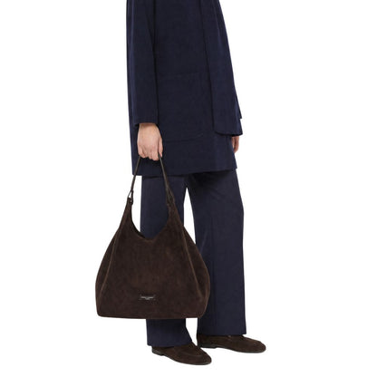 GIANNI CHIARINI - Borsa Dua Large camoscio - Moka