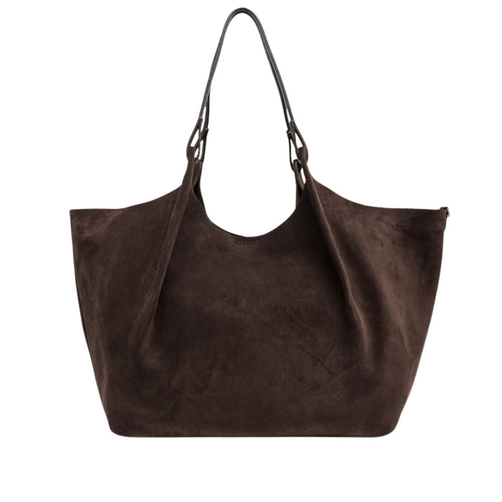 GIANNI CHIARINI - Borsa Dua Large camoscio - Moka