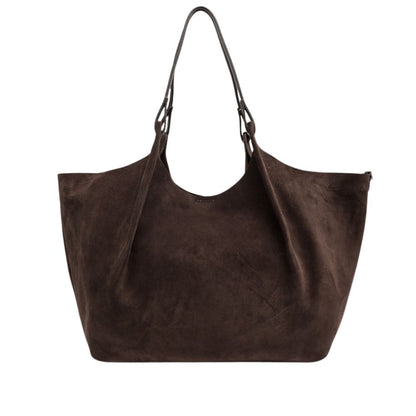 GIANNI CHIARINI - Borsa Dua Large camoscio - Moka